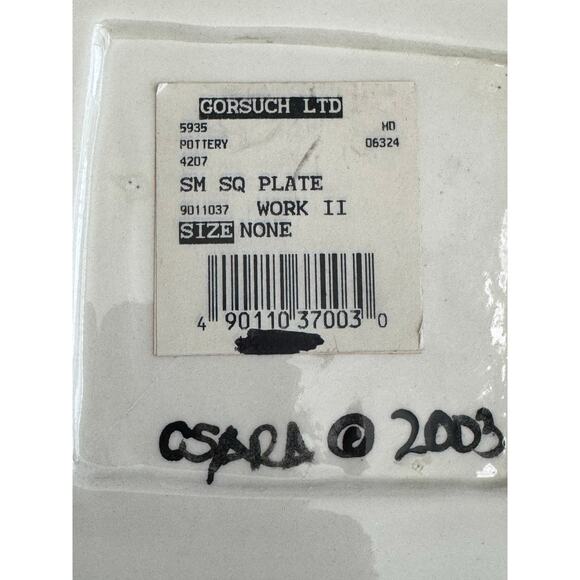 Artful Soul Csara Hand Made Thoughtful Saying Square Dish - Picture 10 of 10